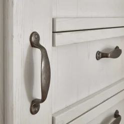 Landhaus Kombi-Kommode in Weiß - Malvissa