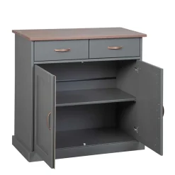 Landhaus Kombikommode in Grau & Braun - Nepplan