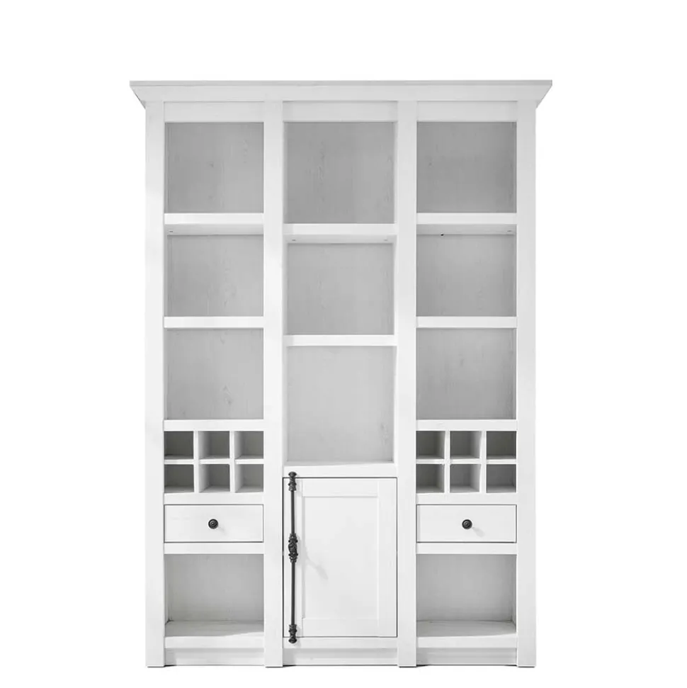 Landhaus Kombiregal in Weiß Touchwood - Chelles