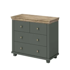 Landhaus Kommode in Dunkelgrün - Daney
