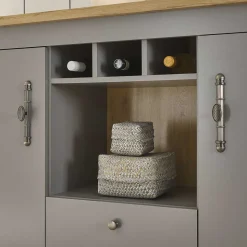 Landhaus Kommode in Lichtgrau - Buleta