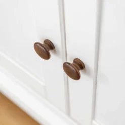 Landhaus Kommode in Weiß und Braun - Zalya