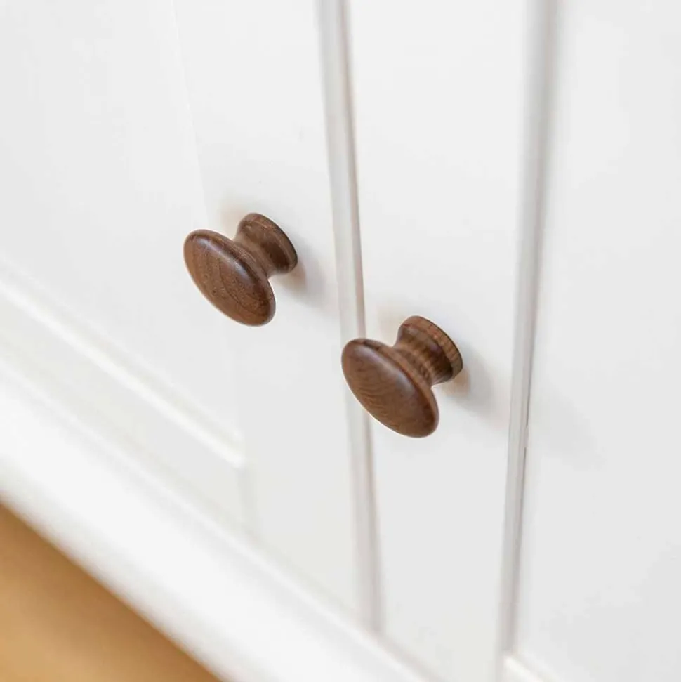 Landhaus Kommode in Weiß und Braun - Zalya