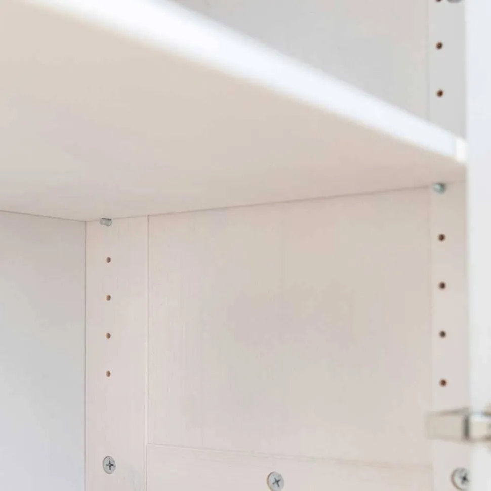 Landhaus Kommode in Weiß und Braun - Zalya