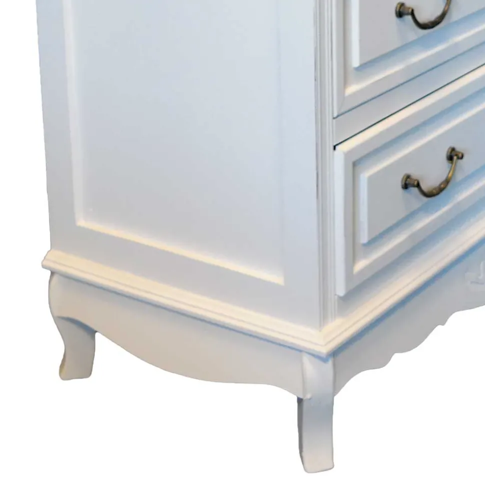 Landhaus Kommode Liacora in Weiß