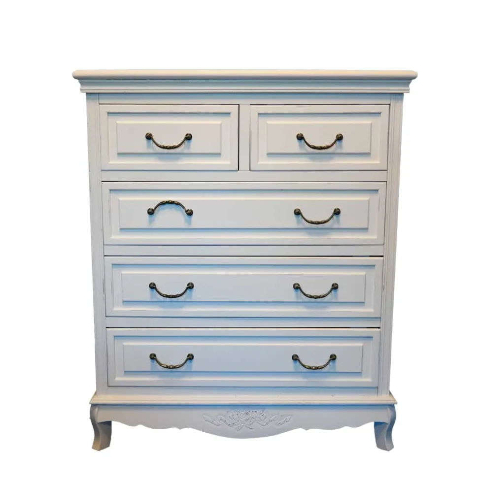 Landhaus Kommode Liacora in Weiß