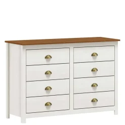 Landhaus Kommode mit acht Schubladen - Clipper