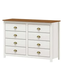 Landhaus Kommode mit acht Schubladen - Clipper