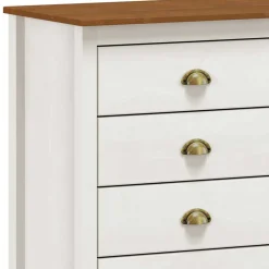 Landhaus Kommode mit acht Schubladen - Clipper