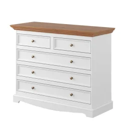 Landhaus Kommode mit fünf Schubladen - Bordona