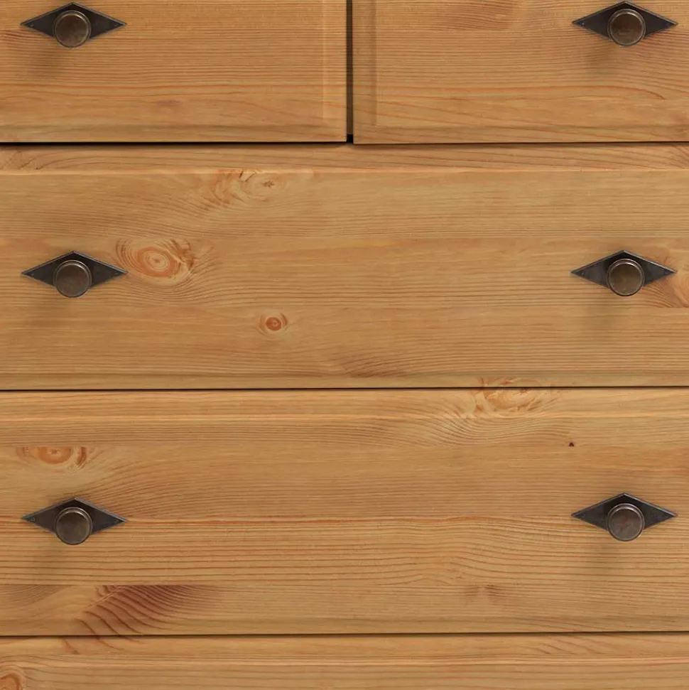 Landhaus Kommode mit fünf Schubladen - Cabressan