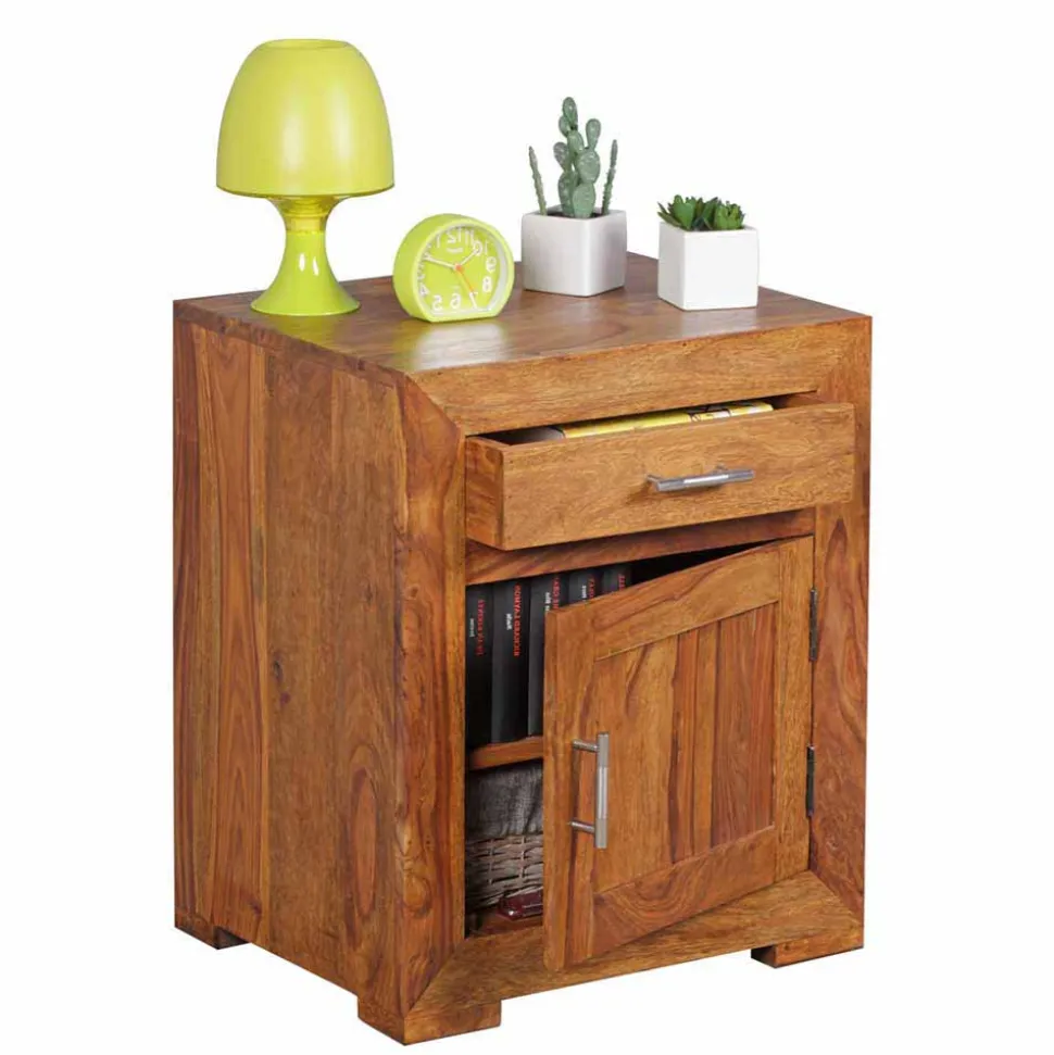 Landhaus Nachtkommode Hoslo mit Schublade