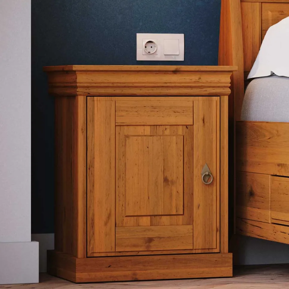 Landhaus Nachtschrank in Honigfarben - Lusanne