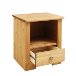 Landhaus Nachtschrank mit Ablagefach - Imressa