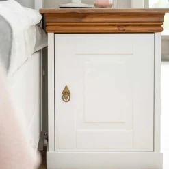 Landhaus Nachtschrank mit Drehtür - Varicano