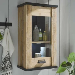 Landhaus Oberschrank mit Glas Einsatz - Garisa