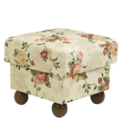 Landhaus Ohrenbackensessel mit Blumen Muster - Zavatraos