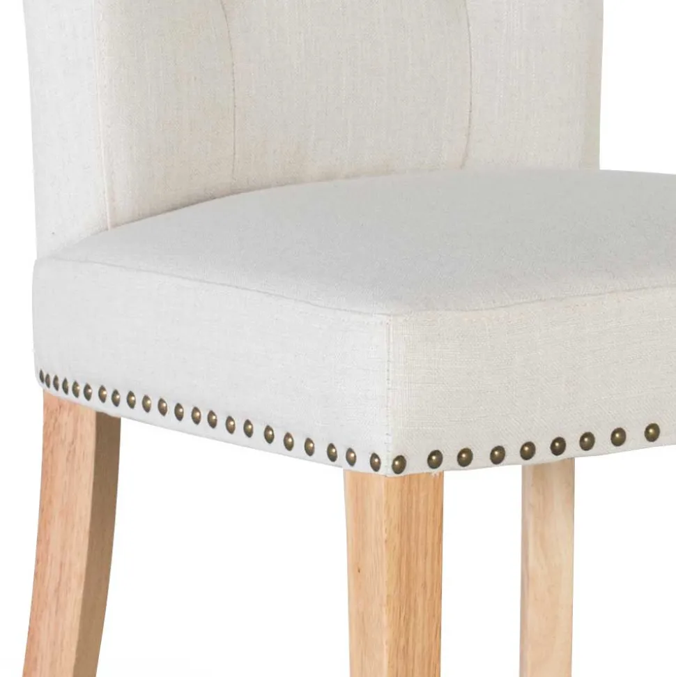 Landhaus Polsterstühle in Beige - Milwana (2er Set)