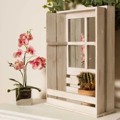 Landhaus Regal im Fenster Look - Sialom