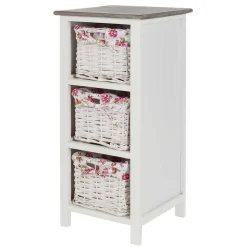 Landhaus Regal mit drei Körben - Migorys