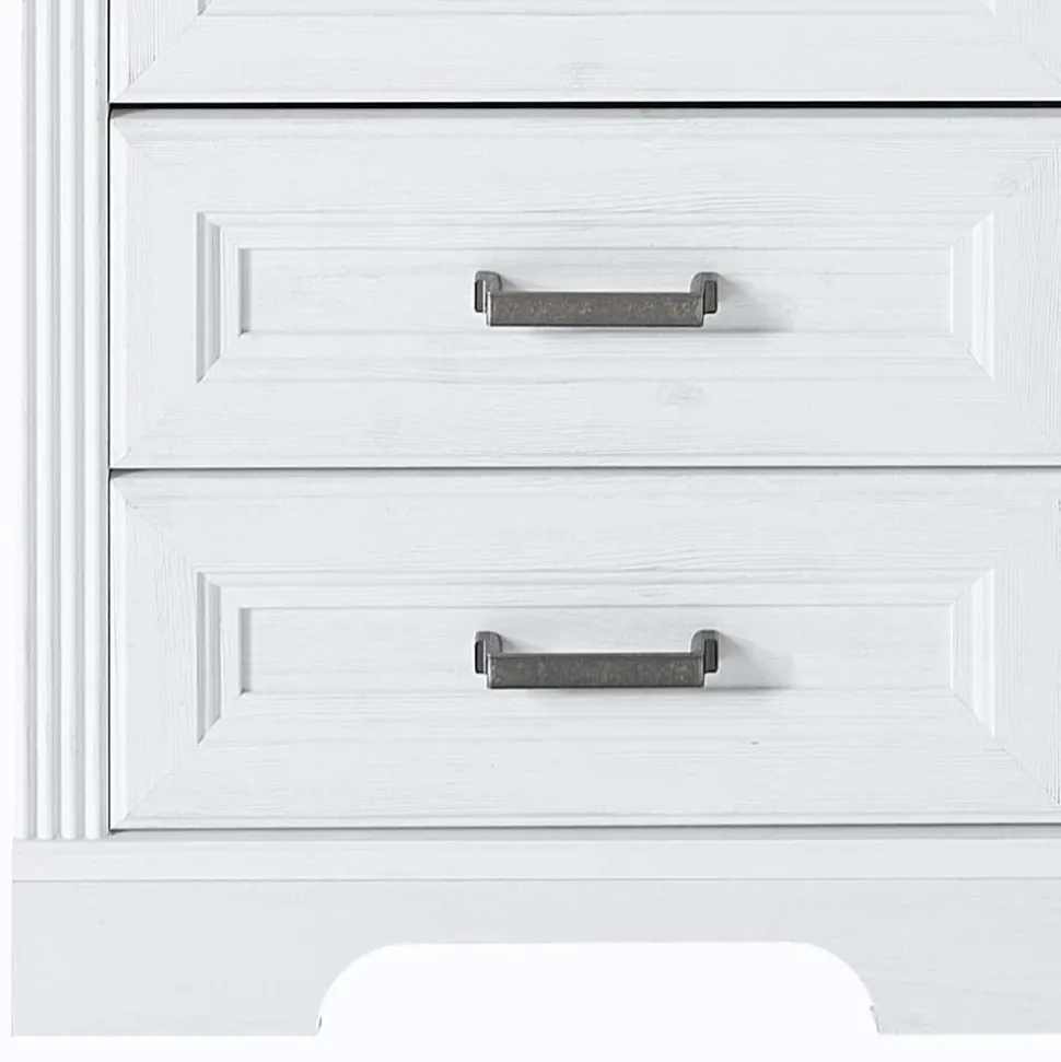 Landhaus Rollcontainer mit drei Schubladen - Mehady