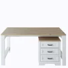 Landhaus Schreibtisch & Rollcontainer - Mehady (zweiteilig)