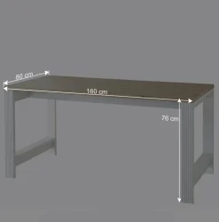 Landhaus Schreibtisch & Rollcontainer - Mehady (zweiteilig)