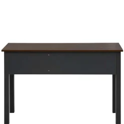 Landhaus Schreibtisch in Dunkelgrau - Mivaldana