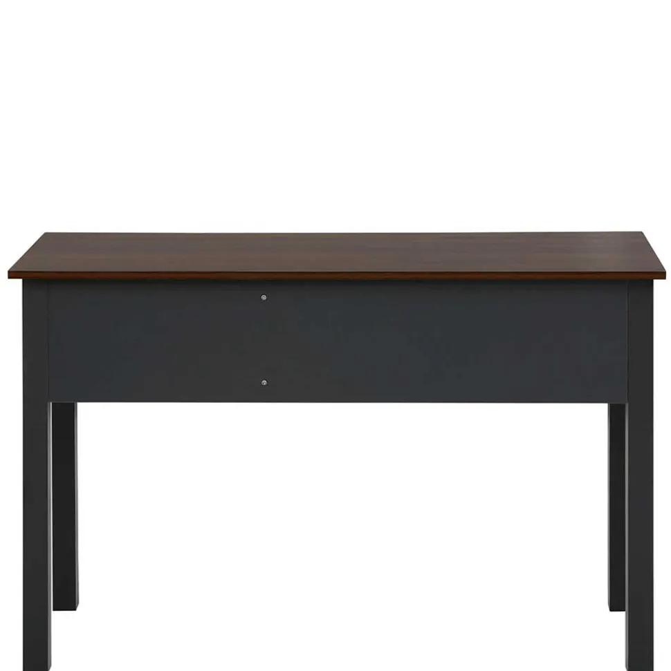 Landhaus Schreibtisch in Dunkelgrau - Mivaldana