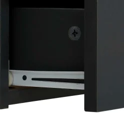 Landhaus Schreibtisch in Dunkelgrau - Mivaldana