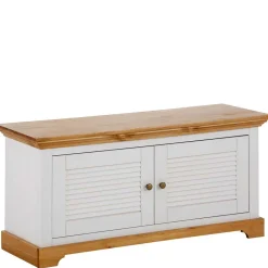 Landhaus Schuhbank in Weiß & Honig - Axdonira