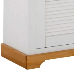 Landhaus Schuhbank in Weiß & Honig - Axdonira