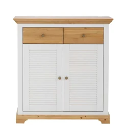 Landhaus Schuhschrank mit Lamellentüren - Axdonira