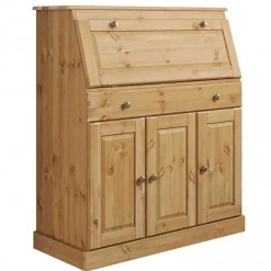 Landhaus Sekretär aus Kiefer Massivholz - Brindusa