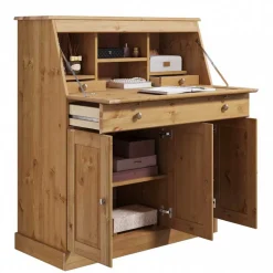 Landhaus Sekretär aus Kiefer Massivholz - Brindusa