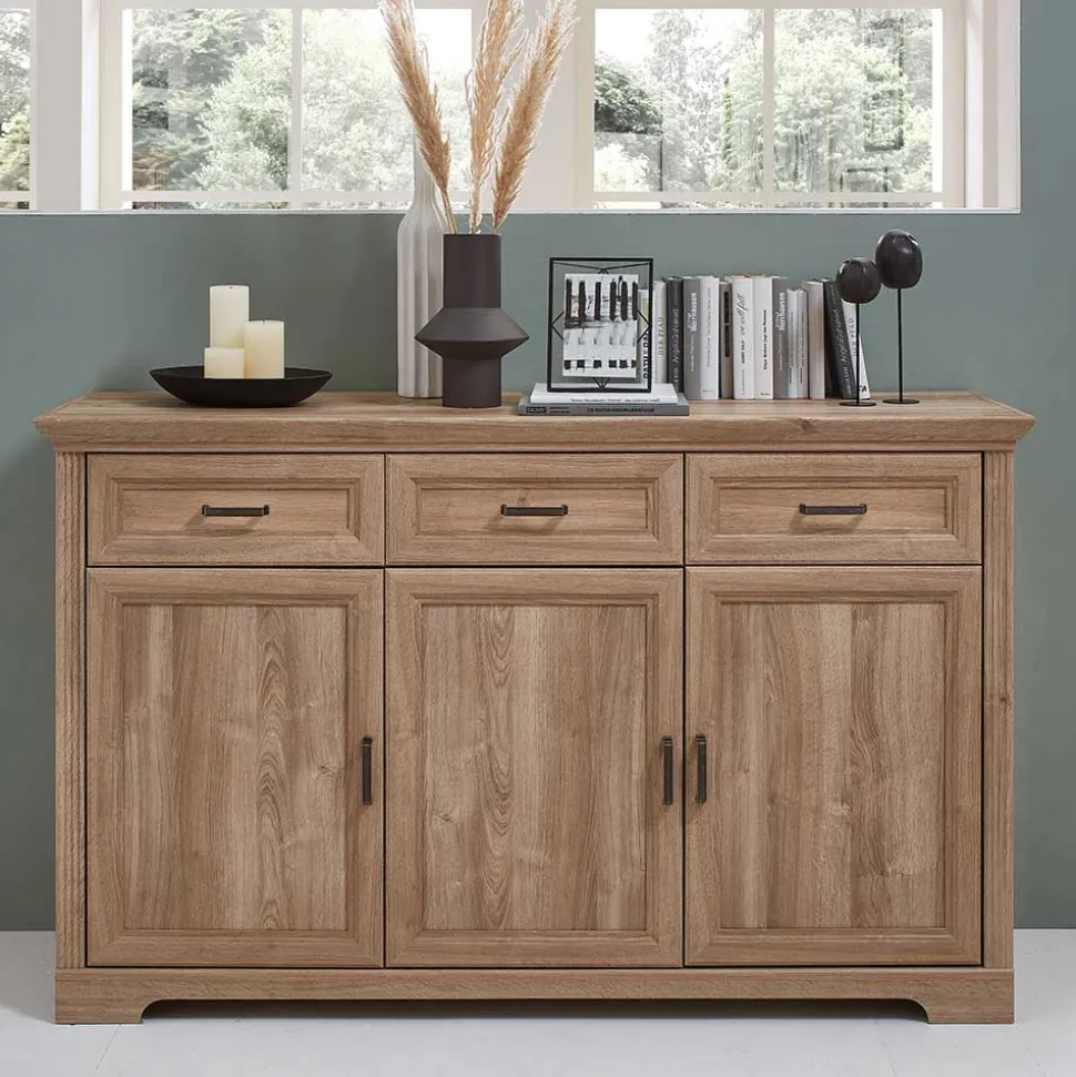 Landhaus Sideboard in Eiche Optik - Barack