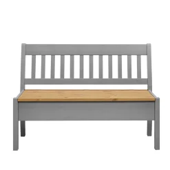 Landhaus Sitzbank in Grau mit Natur - Ziamora