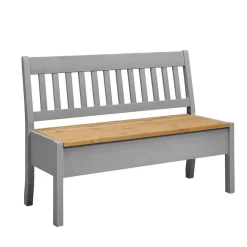 Landhaus Sitzbank in Grau mit Natur - Ziamora