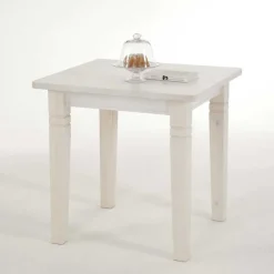 Landhaus Sitzgruppe Onesti in Weiß (fünfteilig)