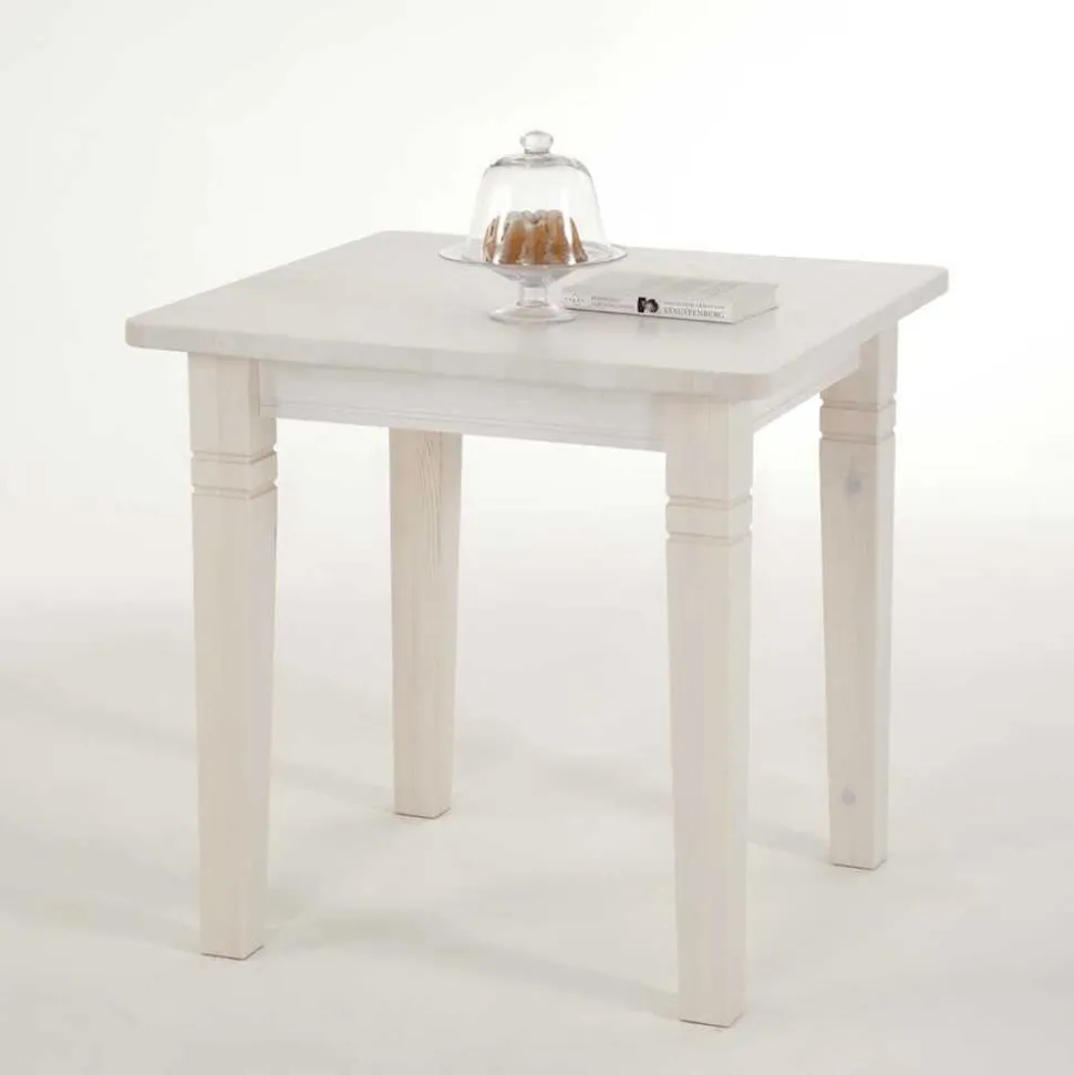 Landhaus Sitzgruppe Onesti in Weiß (fünfteilig)