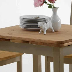 Landhaus Sitzgruppe Seramya in Grau Kiefer (fünfteilig)