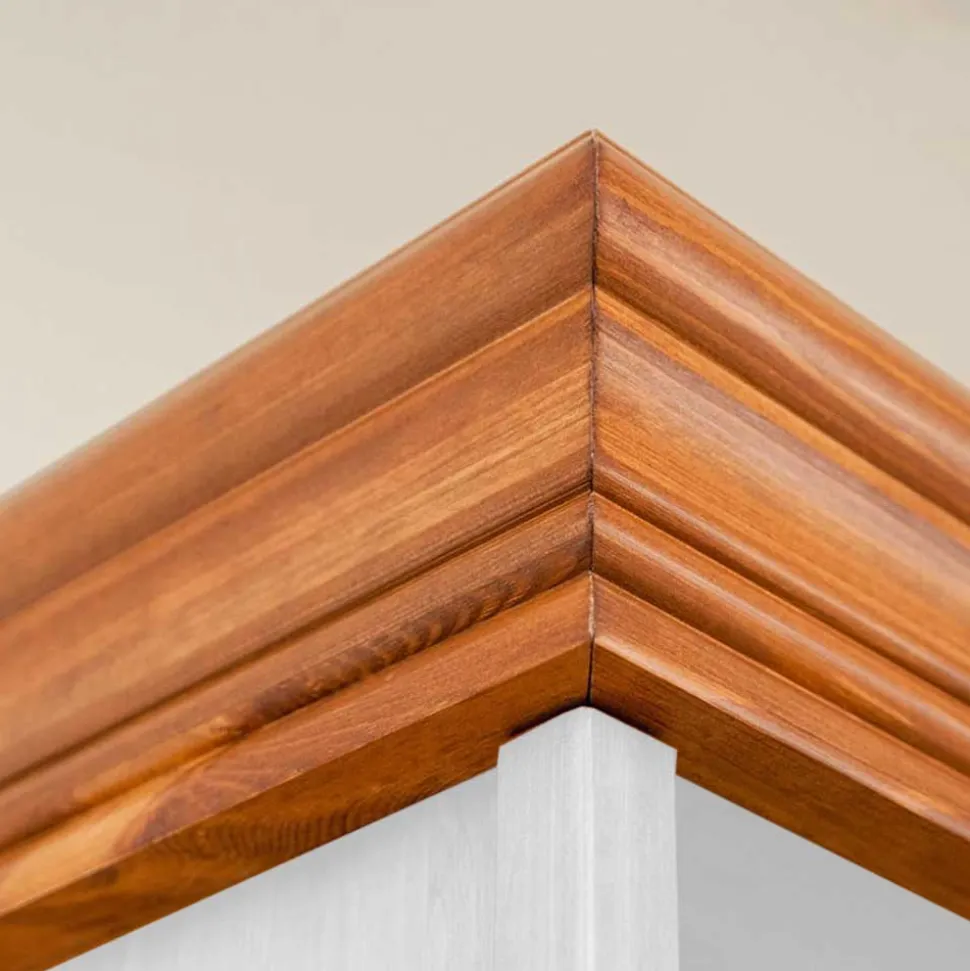 Landhaus Standregal in Weiß und Kiefer - Varicano