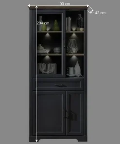 Landhaus TV Board & Vitrine Set - Thumbs (zweiteilig)