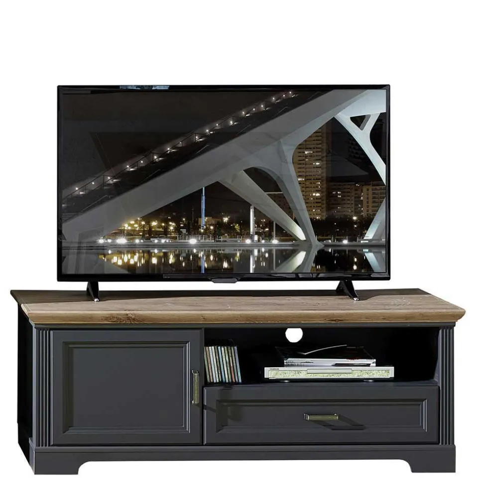 Landhaus TV Board & Vitrine Set - Thumbs (zweiteilig)