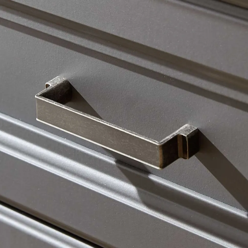 Landhaus TV Lowboard & Standvitrine - Thumbs (zweiteilig)