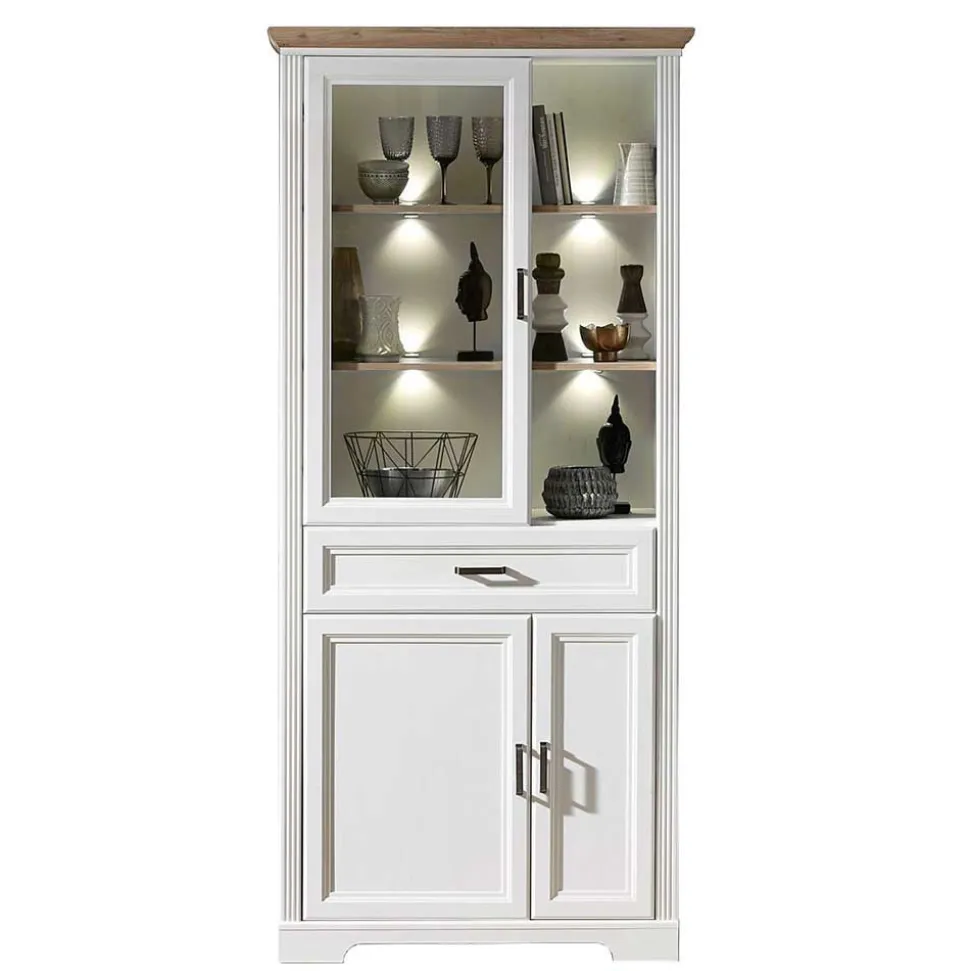 Landhaus TV Wohnwand Möbel Set - Sinolita (vierteilig)