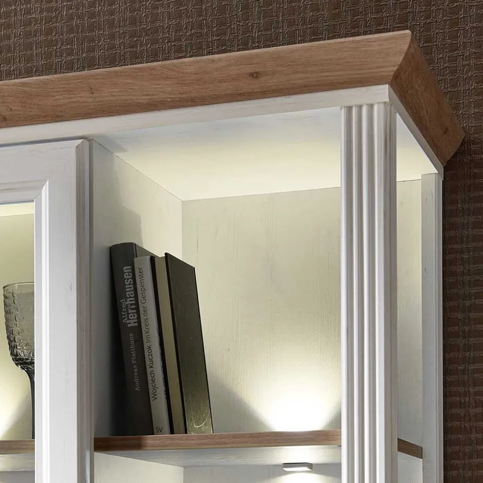 Landhaus TV Wohnwand Möbel Set - Sinolita (vierteilig)