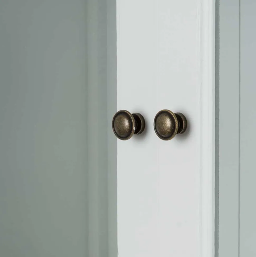 Landhaus Vitrine Calavon in Weiß