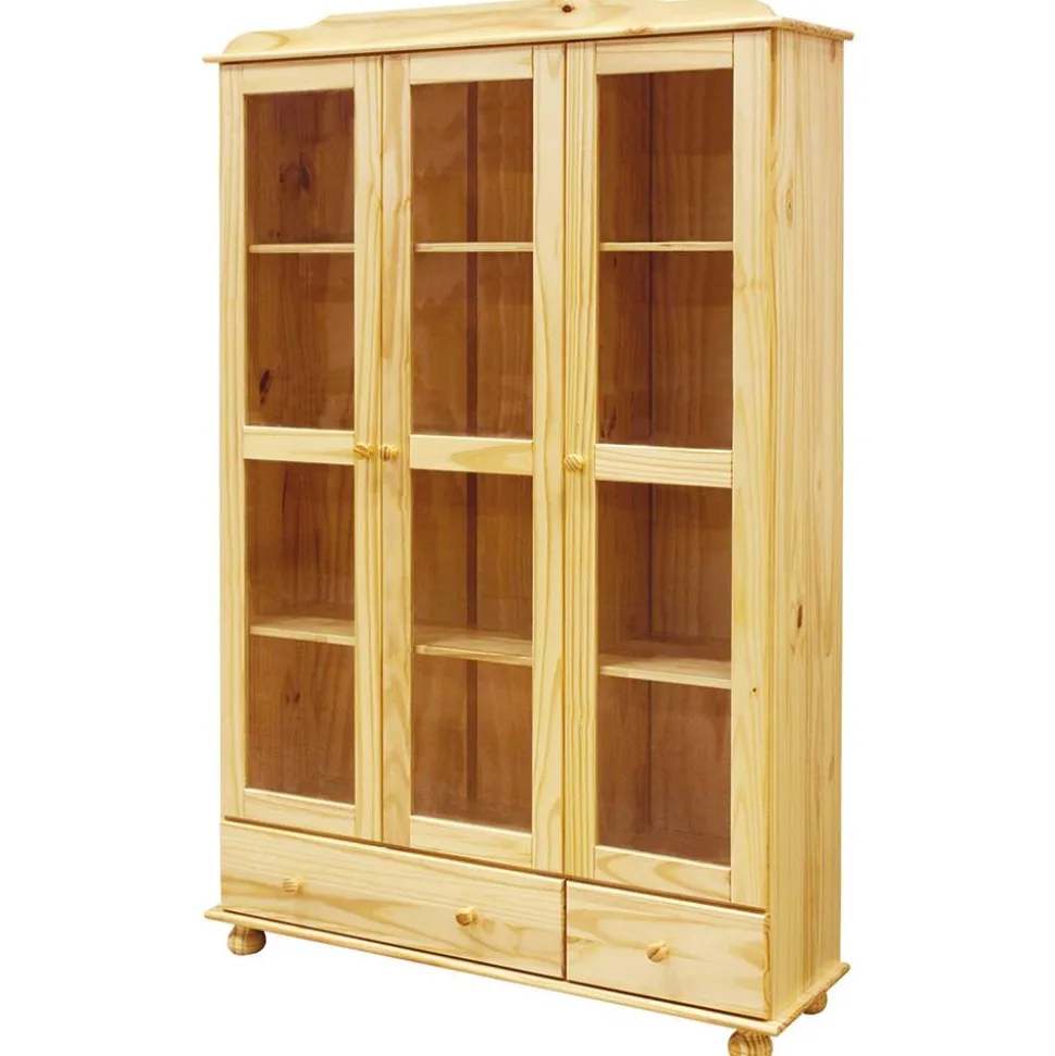 Landhaus Vitrine mit drei Türen - Kascanu