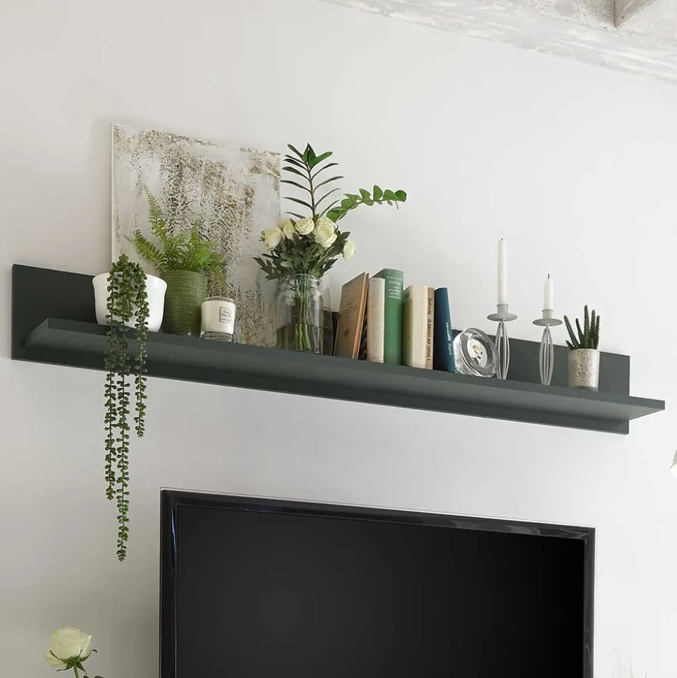 Landhaus Wandboard in Dunkelgrün - Niestov